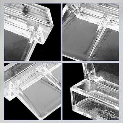 OSALADI 16pcs Acrylic Aquarium Lid Support Clips for Fish Tank Cover and Easy to Install Aquarium Accessories for Covers