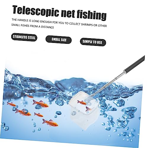 UPKOCH Professional Extendable Handle Shrimp Net for Aquariums Compact Design Durable Material for Fish Tanks and Ponds Easy to Store and Transport