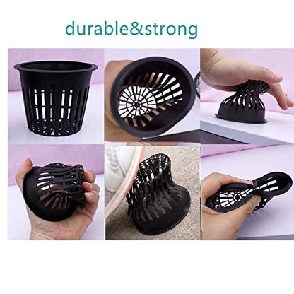 50PCS 2 Inch Garden Slotted Mesh Net Cups, Round Heavy Duty Net Cups Pots for, Hydroponics Slotted Mesh - size: 2 inch Net Pots - 50 pack