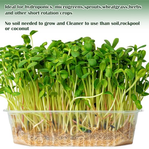 1Roll 10" X 236" Microgreen Growing Mat Hemp Fiber Grow Mats Microgreens Growing Kit Jute Hydroponic Pads Indoor Organic Production for Microgreen Starter Tray Wheatgrass Sprouts - size: 1 Roll 10" X 236"