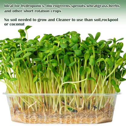 1Roll 10" X 236" Microgreen Growing Mat Hemp Fiber Grow Mats Microgreens Growing Kit Jute Hydroponic Pads Indoor Organic Production for Microgreen Starter Tray Wheatgrass Sprouts - size: 1 Roll 10" X 236"