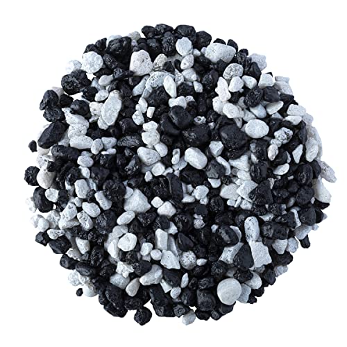 Glofish Aquarium Gravel, Black with White Fluorescent, 5-Pound Bag