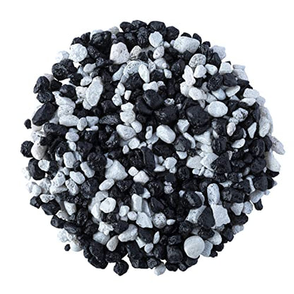Glofish Aquarium Gravel, Black with White Fluorescent, 5-Pound Bag