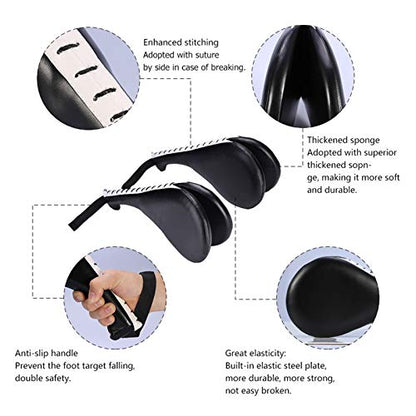 Martial Arts Training Target for Kickboxing and Karate, a Double Kick Pad with Two Striking Leaves for TKD Practice Kicking Pad Drills for Adults and Youth