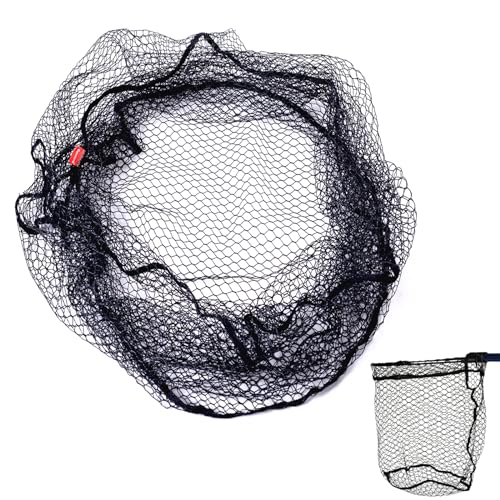 Rubber Coated Replacement Fishing Net Hook Resist for Landing Net, 24" to 36" Deep Net for Larger Catches - size: XL:34.6"Dia.-36"Depth-109"Circumference