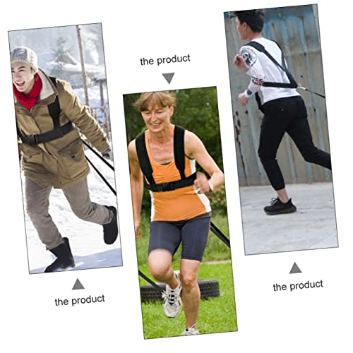 2pcs Sled Harness Weight-bearing Shoulder Straps Physical Belt