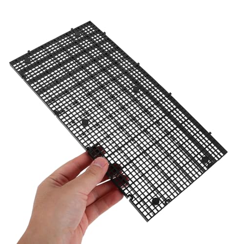 Wakauto 10pcs Aquarium Tank Divider Grid Panel with Bottom Filter Tray Plastic Mesh 30x15cm Removable Adjustable Partition for Fish Tank Separation and Breeding