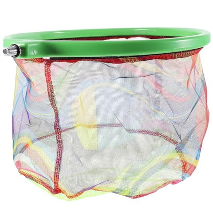 VALICLUD Rainbow Eva Fishing Landing Net 25cm Fine Mesh Retrieval Net for Aquarium and Fish Tank Cleaning Soft Nanotechnology Accessory for Aquatic Pets