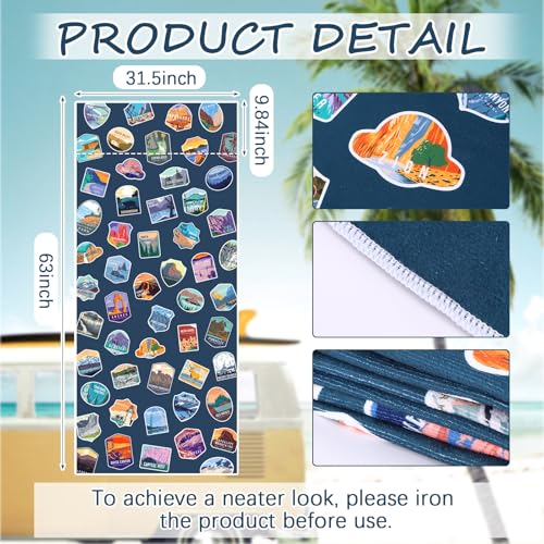 Hahafelt 2 Pcs Car Seat Towel Cover Running Towel Seat Cover, National Park - style: National Park