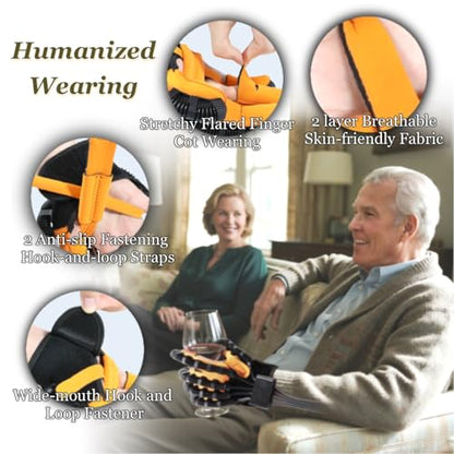 8th-Gen Rehabilitation Robot Gloves, Stroke Therapy Equipment, Hand Robotic Rehabilitation Device, 4 Modes, Adjustable Intensity, Touch Panel. Perfect Gifts for Stroke Patients with Hand Impairment - color: Right Hand, size: Large