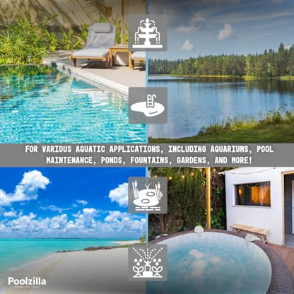 20’ FT Corrugated Pond Hose - 1’’ Inch ID, Flexible Reinforced Water Tubing for Aquariums, Pool Maintenance, Ponds, Fountains, Gardens, and other Aquatic Features