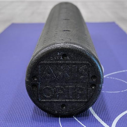 OPTP AXIS Firm Density Foam Roller – Round, Black, 36" x 6" | High density foam roller for heavy use, physical therapy, yoga, Pilates, fitness exercise & sports training, smooth surface - color: Black - 36" X 6" Round