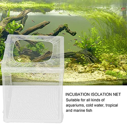Aquarium Fish Breeder Box Isolation Box Breeder Hatchery Incubator with Suction Cup Fish Hatching Cage for Baby Fishes Shrimp Clownfish Guppy(S)