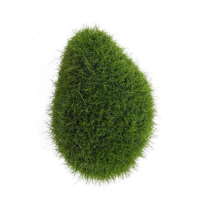 10PCS Artificial Moss Rocks Decorative Faux Green Moss Balls Stone Decoration Moss Covered Stones for Floral Arrangements, Fairy Garden Crafting