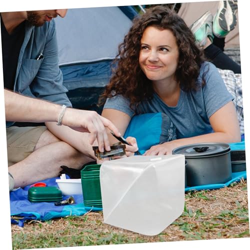 balacoo Foldable Water Storage Bucket Camping Water Storage Tank Portable Collapsible Container Lid Outdoor for Hiking Fishing