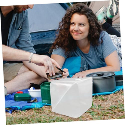 balacoo Foldable Water Storage Bucket Camping Water Storage Tank Portable Collapsible Container Lid Outdoor for Hiking Fishing