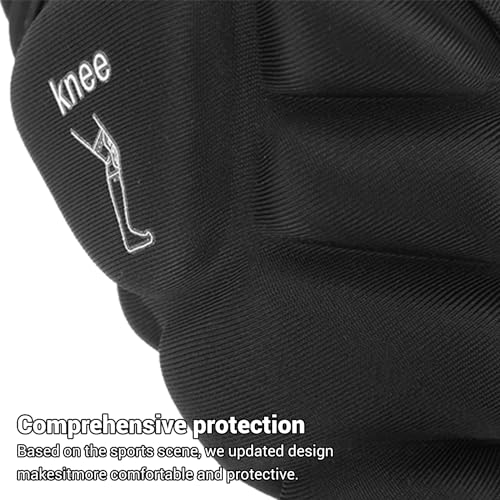 PISIQI Knee Pads Compression Leg Sleeve Knee Brace Sleeve Thicken Anti-Collision Thick EVA Padding for Basketball Football Volleyball Wrestling Protector Gear - size: X-Small