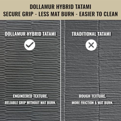 Dollamur 5'x10'x1.25" Jiu-Jitsu Mat, Tatami - color: Charcoal Gray
