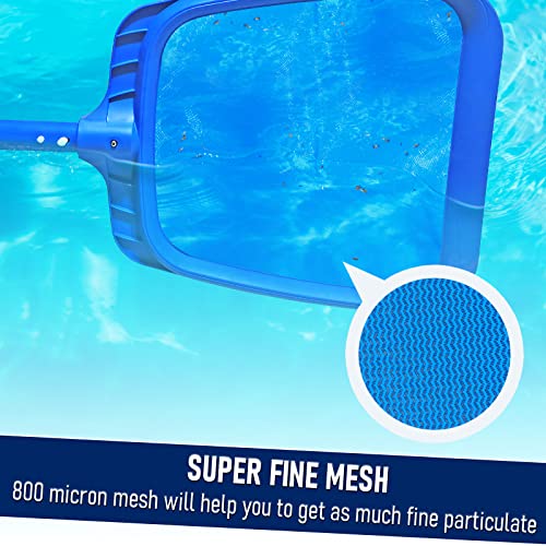 Heavy Duty Swimming Pool Leaf Skimmer Net with Strong Reinforced Handle for Cleaning Swimming Pools, Hot Tubs, Spas and Fountains - size: Pool Skimmer