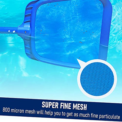 Heavy Duty Swimming Pool Leaf Skimmer Net with Strong Reinforced Handle for Cleaning Swimming Pools, Hot Tubs, Spas and Fountains - size: Pool Skimmer