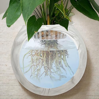 Wall Vases for Flowers | Silicone Wall Vases for Flowers - Fish Tank Mount, Clear Terrarium Air Plant Holder Propagation Station for Hydroponics Plants