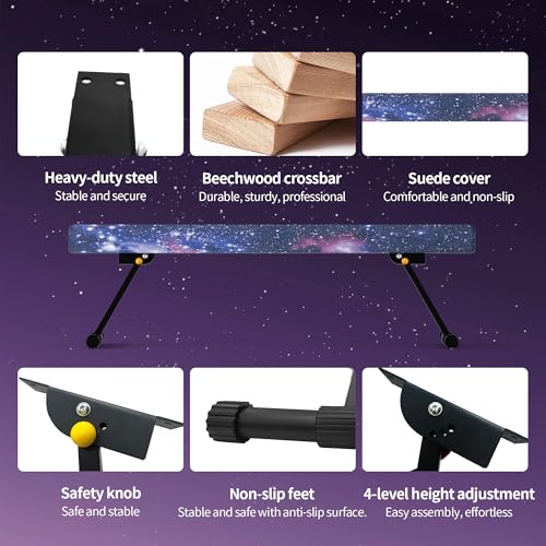 EL&IT·Wings 6/8ft Gymnastic Balance Beam,Adjustable High and Low Level Floor Beam - color: Universe, size: 6FT