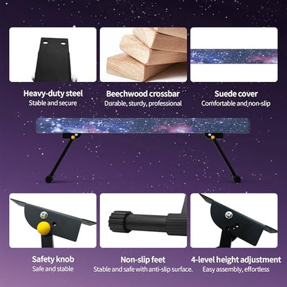 EL&IT·Wings 6/8ft Gymnastic Balance Beam,Adjustable High and Low Level Floor Beam - color: Universe, size: 6FT