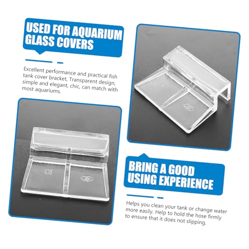 4pcs Sturdy Acrylic Fish Tank Lid Support Holders for Easy Installation Suitable for Aquariums and Turtle Tanks Great Fish Accessory for Heat Preservation