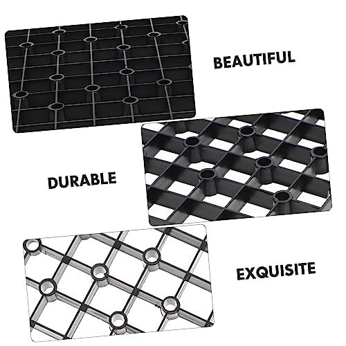 Aquarium Separator Gravel Plate DIY Tank Dividers Plastic Black Easy to Assemble - color: Black