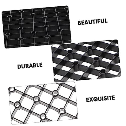 Aquarium Separator Gravel Plate DIY Tank Dividers Plastic Black Easy to Assemble - color: Black