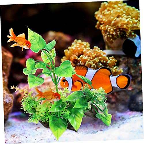Decorative Aquarium Grass Plant Realistic Compact Fake Plant for Fish Tank Decoration for Desktop Aquariums Underwater Landscape and Easy to Maintain