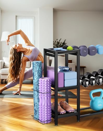 FHXZH Dumbbell Rack Stand Only - Weight Rack for Home Gym - color: Black-Large