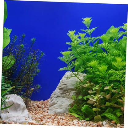 YARNOW Self Adhesive Aquarium Background Roll PVC Fish Tank Decor with High Resolution Graphics Quick Setup for Compatibility in Underwater Scenery Blue