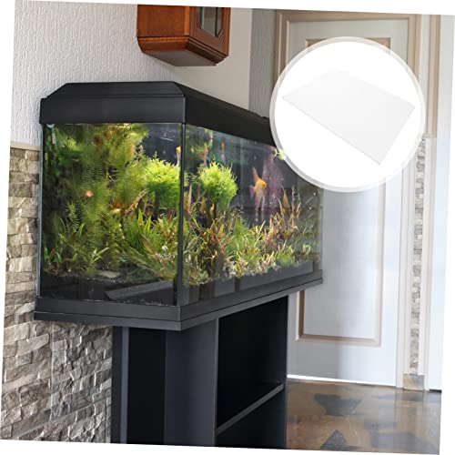 Yardwe Shockproof Fish Tank Pad Thick Non Slip Aquarium Bottom Mat for Water Absorption and Heat Preservation Durable Cushion - color: White