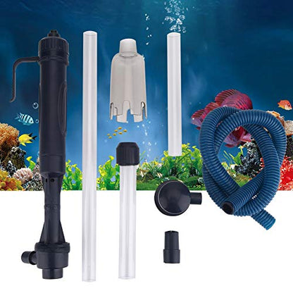 Ejoyous Fish Gravel Cleaner Electric Aquarium Pump Filter Water Changer Fish Cleaning Changing Tools