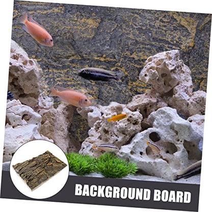Custom Reptile Tank Decor 3D Terrarium Background Board Natural Background Spider Reptile Aquarium