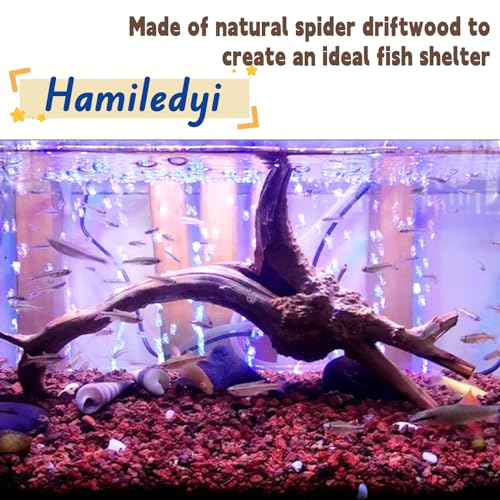 4PCS Driftwood for Aquarium 8-10in Natural Spider Wood Reptile Branches Fish Tank Log Ornament Aquarium Trunk Decoration - size: M:Spiderwood (8-10in 4PCS)