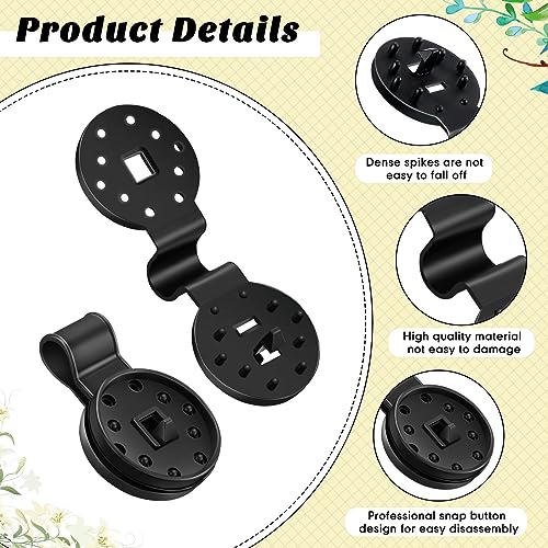 Barydat 400 Pcs Black Shade Cloth Plastic Clips Round Sunshade Net Fixing Clip Fabric Clips for Garden Anti Bird Netting Greenhouse Outdoor Agricultural Netting Fabric Accessories