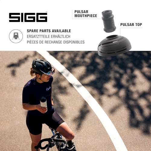 Sigg Pulsar White Bike Water Bottle (0.75 L), Leakproof Cycling Bottle, Super Lightweight and BPA-Free Sports Bottle with SureSnap® Valve - color: White