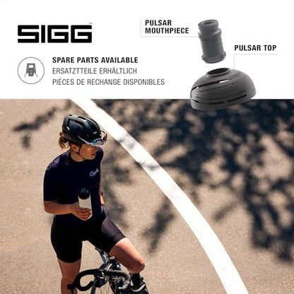 Sigg Pulsar White Bike Water Bottle (0.75 L), Leakproof Cycling Bottle, Super Lightweight and BPA-Free Sports Bottle with SureSnap® Valve - color: White