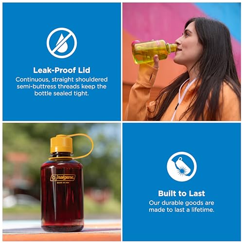 Nalgene 16 oz Narrow Mouth Water Bottle, Laker - color: Laker, size: 16 Ounces