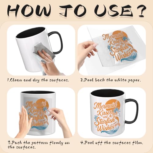 24PCS Summer Surfing UV DTF Cup Wrap Transfer Paper for Mugs, Glasses, Notebooks, Computers, Tables and Chairs, High Viscosity for DIY Creativity