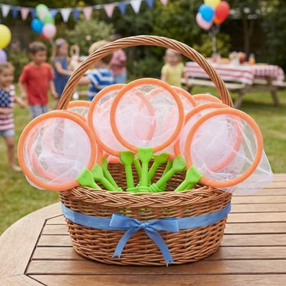 Totority Fishing Net for Kids - 14Pcs Outdoor Mini Catcher Net Set for Nature Exploration and Fish Collecting - Telescopic Plastic Design 8 66X4 72 Inches