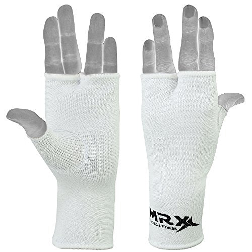 MRX Muay Thai Boxing Inner Gloves Protective Hand Wrap - color: White, size: X-Large