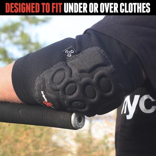 Triple Eight Covert Elbow Pads – Ideal for Roller Skating, Biking, BMX, and Skateboarding - color: Black, size: Small