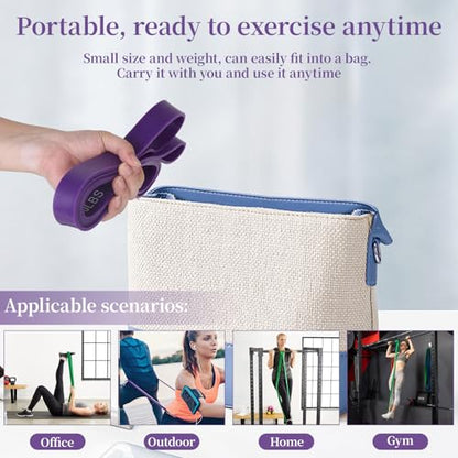 Resistance Exercise Bands Set Pull Up Assist Workout Fitness - size: 5-90lbs
