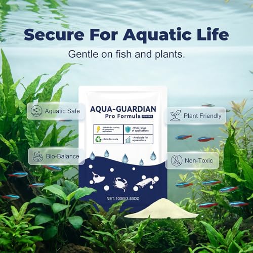 Aquatic Care Powder for Pond and Aquarium, 2026 New Aquatic Care Powder for Fish Shrimp & CrabEasy-Mix Pond and Aquarium Water Care Support, Maintenance Friendly Daily Water Care,100g (2)