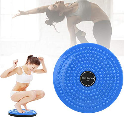 Twisting Waist Disc, Bodytwister Ankle Body Aerobic Exercise Foot Exercise Fitness Magnet Balance Rotating Board - color: Blue