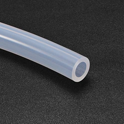 uxcell Silicone Tubing 3/8"(10mm) ID X 5/8"(16mm) OD 3.3ft(1m) Silicone Rubber Tube Air Hose Water Pipe for Pump Transfer Clear - size: 10mm x 16mm