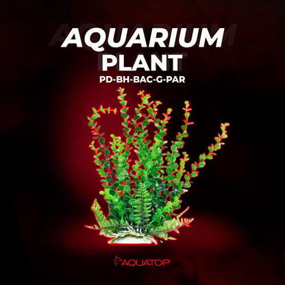 Aquatop 6" Artificial Bacopa Aquarium Plant with Weighted Base - Realistic Green Decoration for Freshwater & Saltwater Tanks, PD-BH31